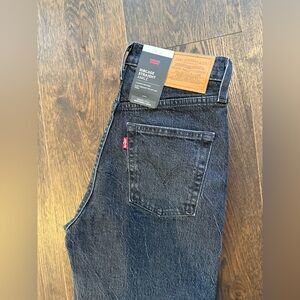 Levi's Women’s Dark Gray Ribcage Straight Jeans